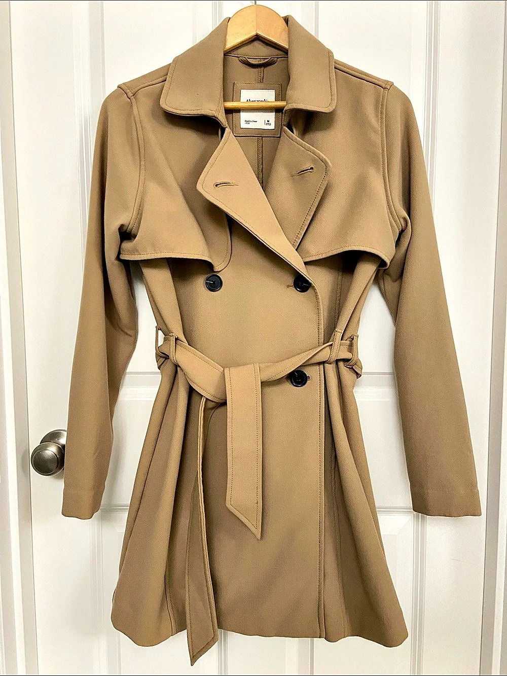 Abercrombie & Fitch Classic Trench Coat Brown Medium